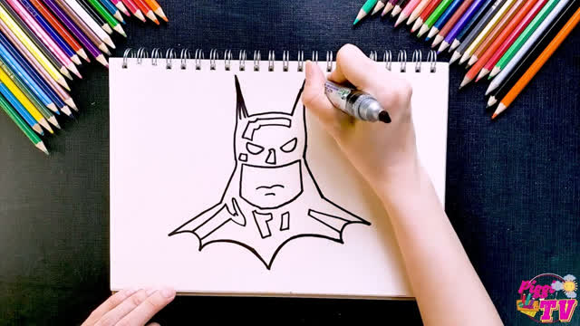 Hướng Dẫn Vẽ Người Dơi Đơn Giản | How To Draw A Batman | Vẽ Siêu Anh Hùng,  Draw Hulk, Draw Ironman